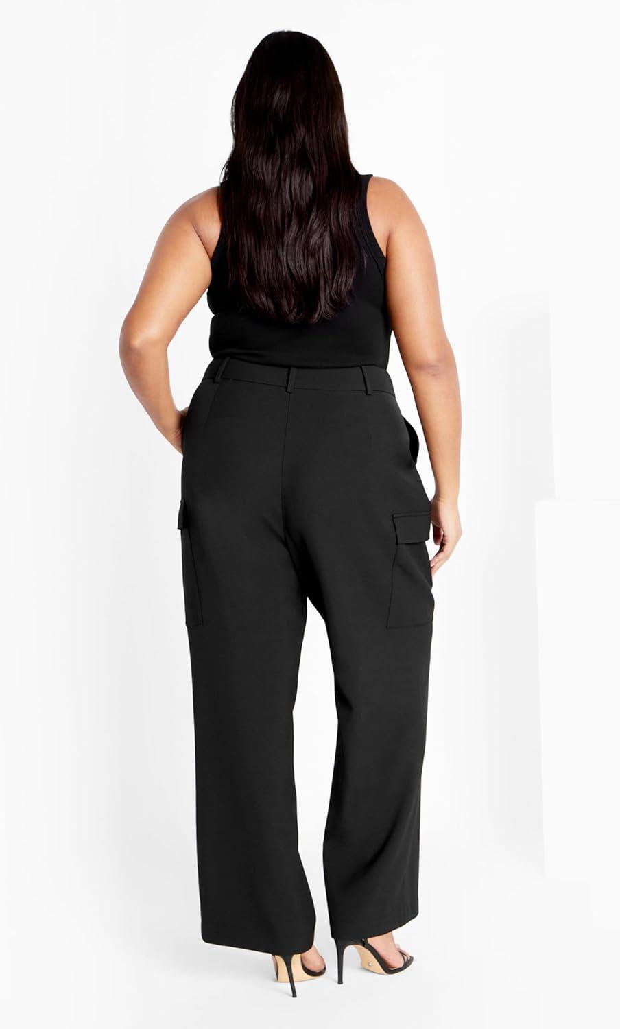 image:imageCity Chic Womens Plus Size Pants KarterBlack