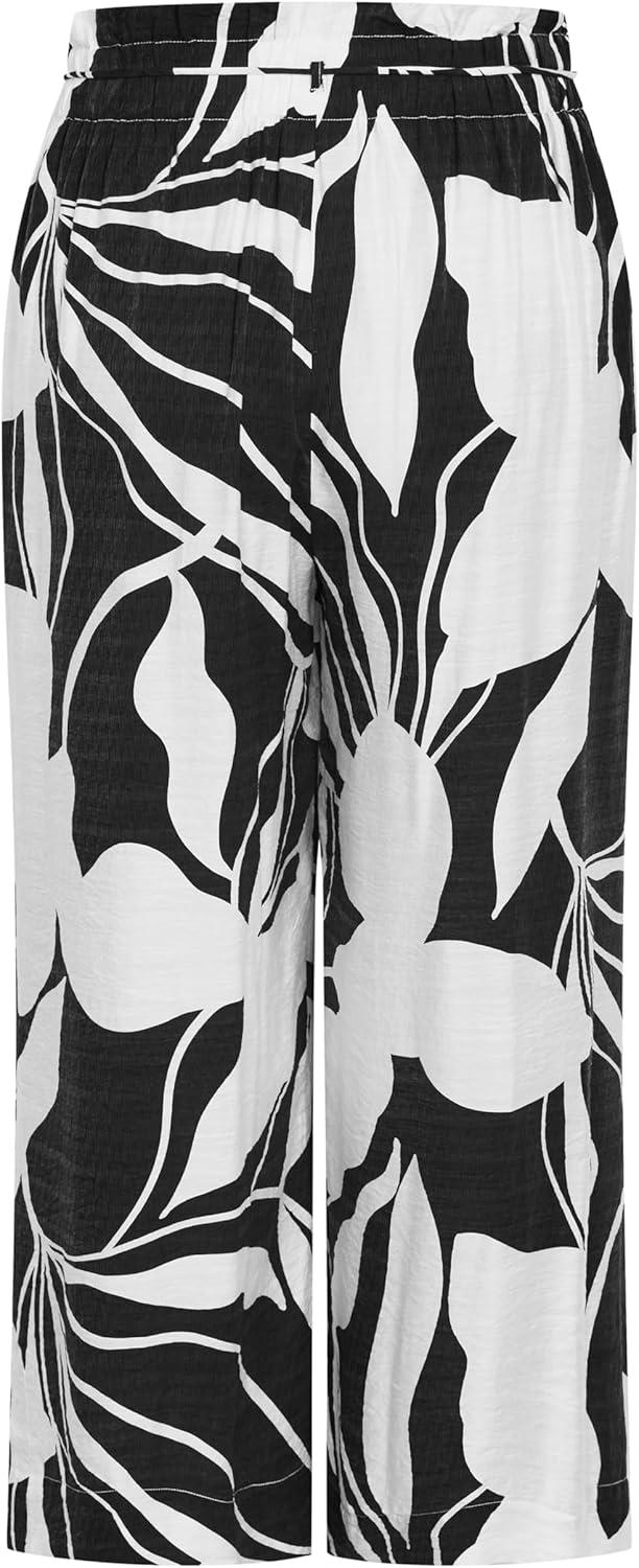 image:imageCity Chic Womens Plus Size Pants Resort Wide PrintPalm Paradise