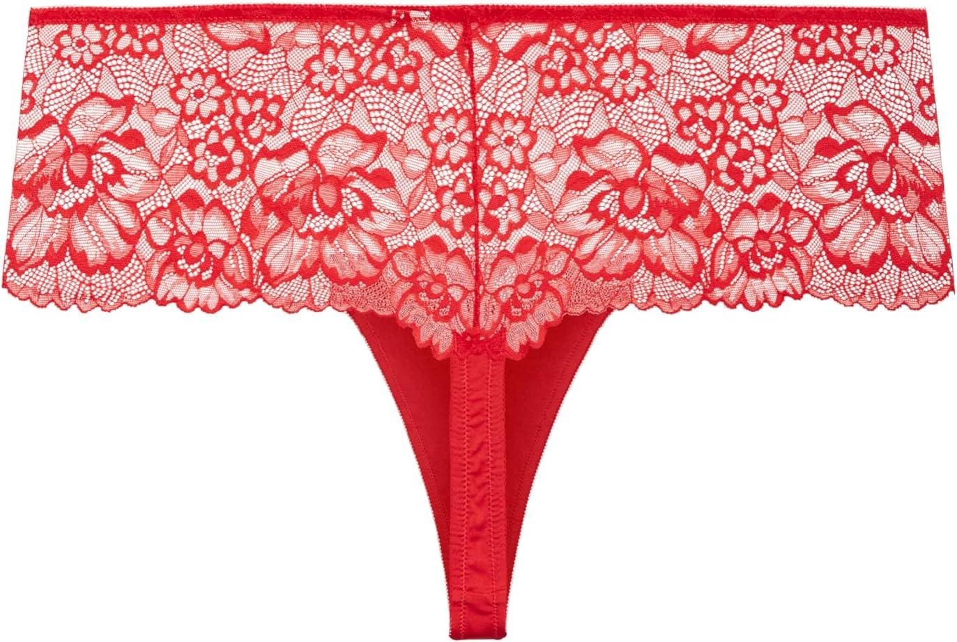 image:imageCity Chic Womens Plus Size Panty Caitlin Lace CheekyLove Red