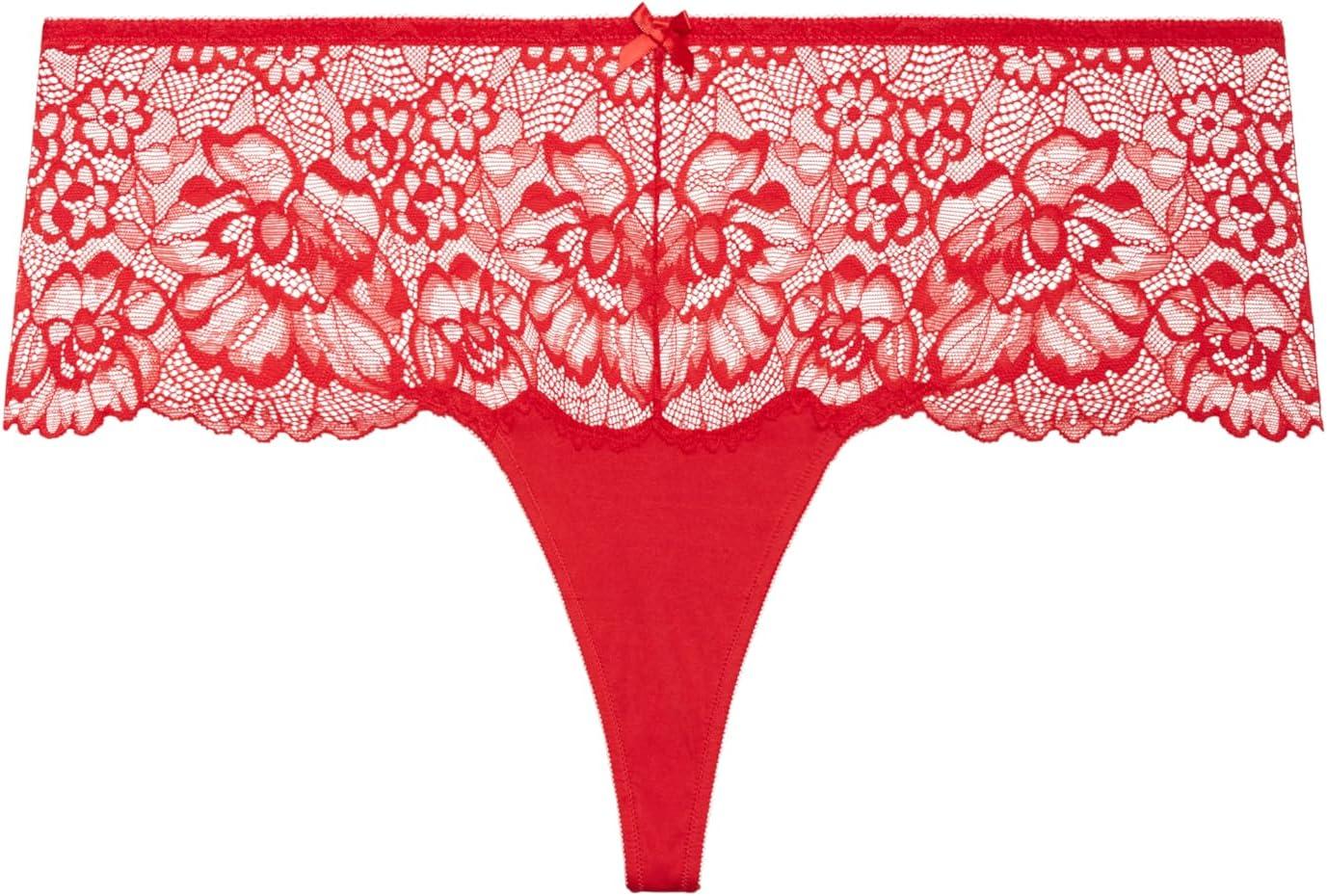 image:imageCity Chic Womens Plus Size Panty Caitlin Lace CheekyLove Red