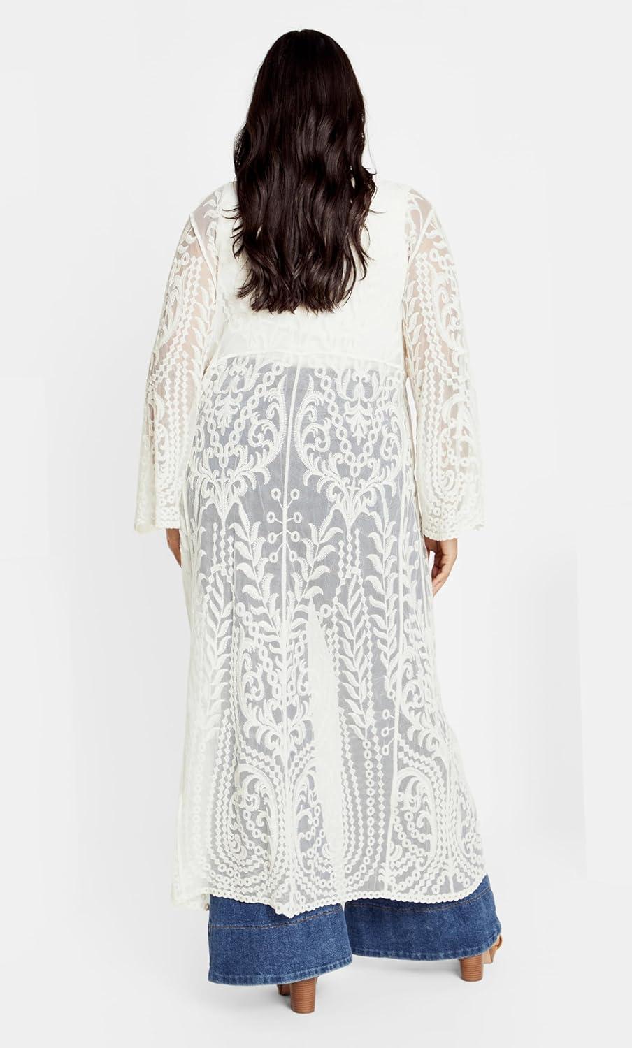 image:imageCity Chic Womens Plus Size Pretty Thing DusterNatural