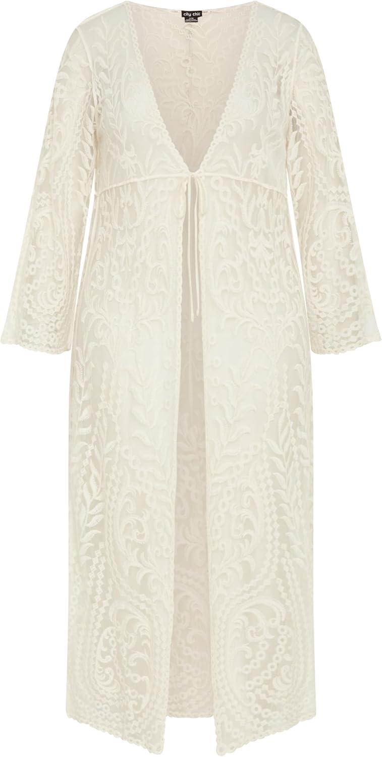 image:imageCity Chic Womens Plus Size Pretty Thing DusterNatural