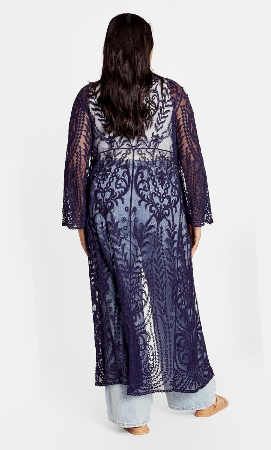 image:imageCity Chic Womens Plus Size Pretty Thing DusterNavy