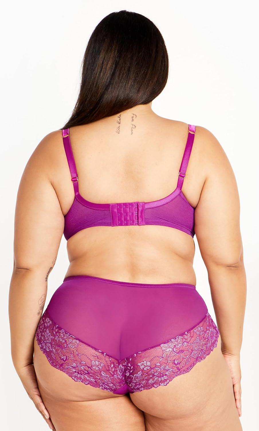 image:imageCity Chic Womens Plus Size Renay Hi BriefMagenta Purple