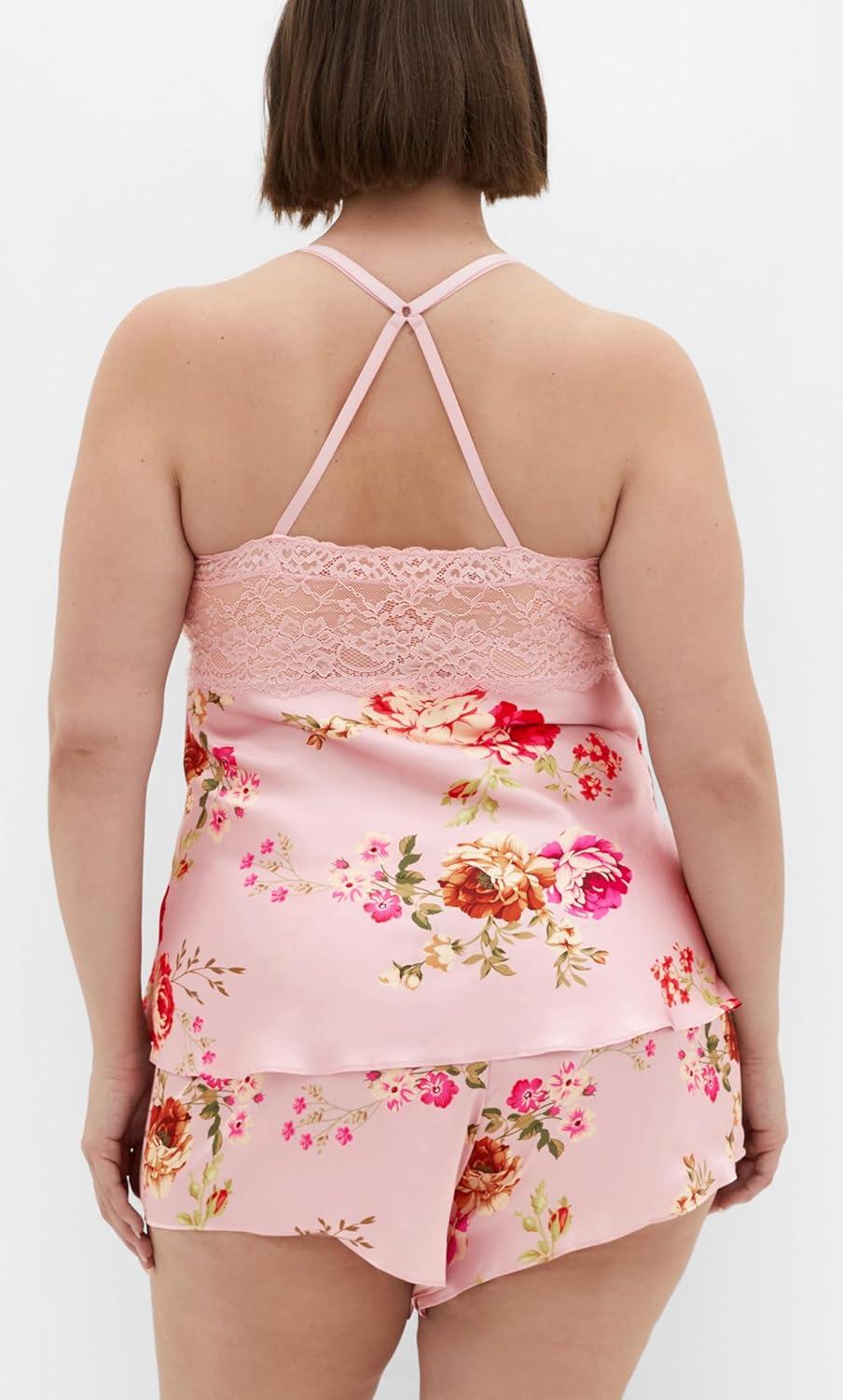 image:imageCity Chic Womens Plus Size Set Arcadia CamiBlush Floral Print