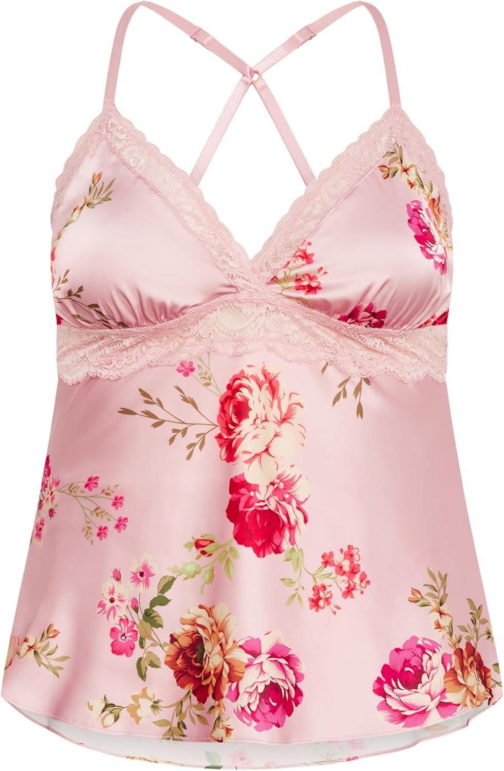 image:imageCity Chic Womens Plus Size Set Arcadia CamiBlush Floral Print