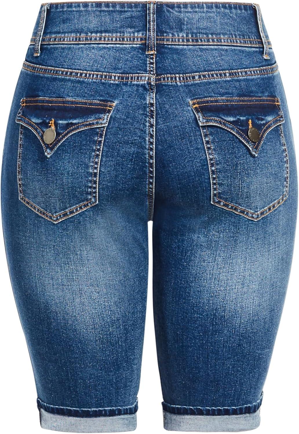 image:imageCity Chic Womens Plus Size Short Killer PinsMid Denim