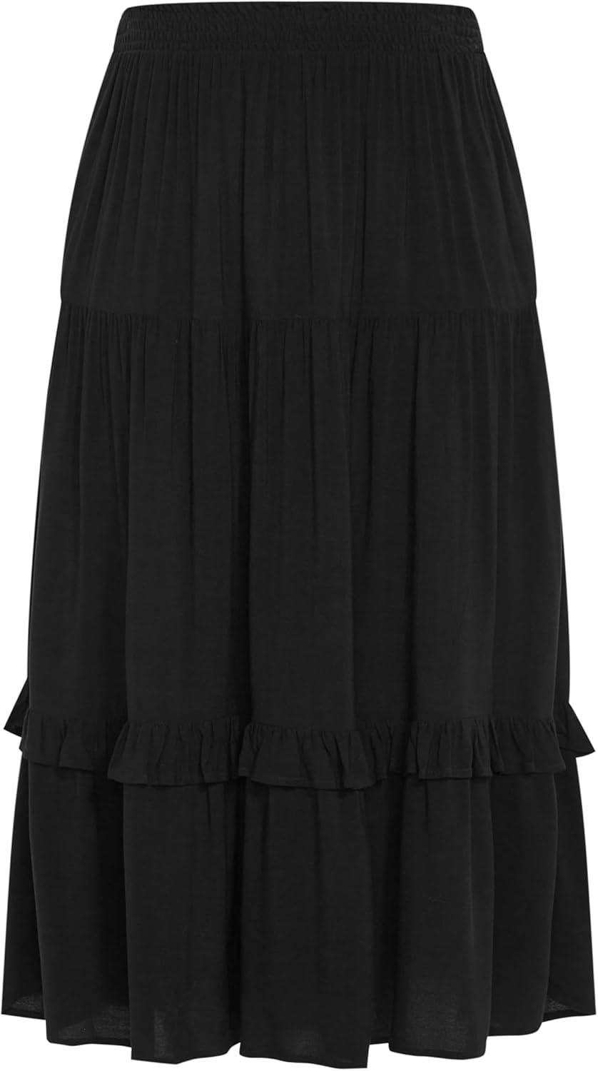 image:imageCity Chic Womens Plus Size Skirt Devine Beauty PlainBlack