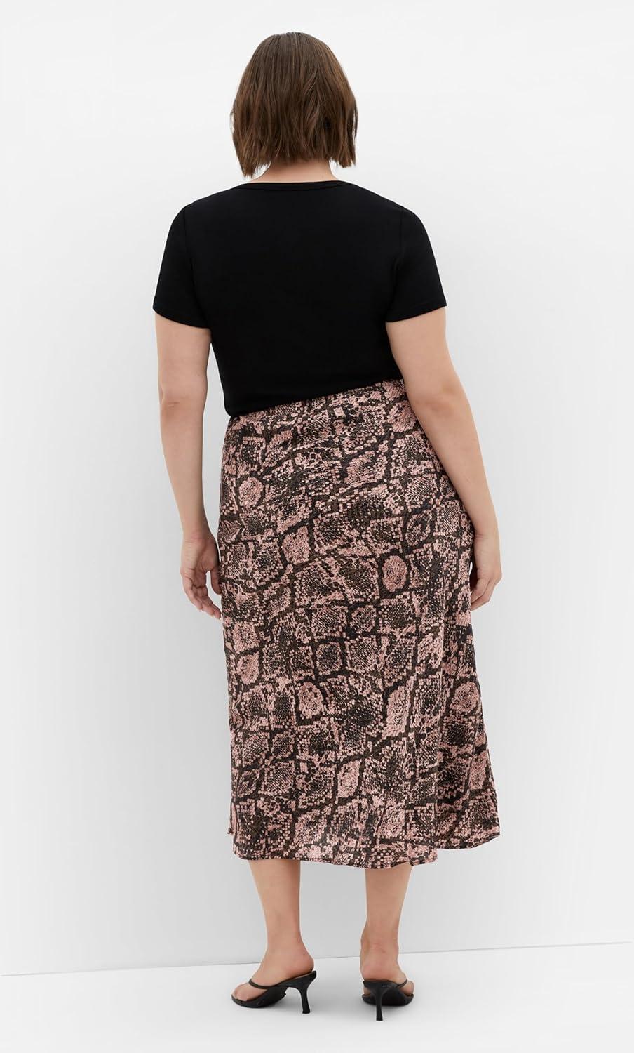 image:imageCity Chic Womens Plus Size Skirt Kyra PrintSnake