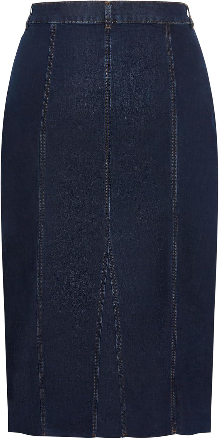 image:imageCity Chic Womens Plus Size Skirt LayloDenim Dark