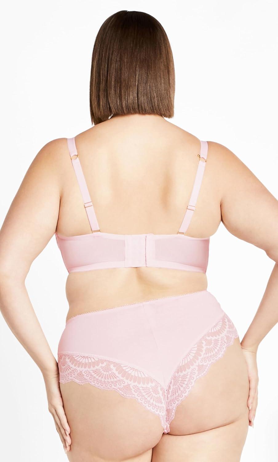 image:imageCity Chic Womens Plus Size Smooth amp Chic Cheeky BriefPink Icing