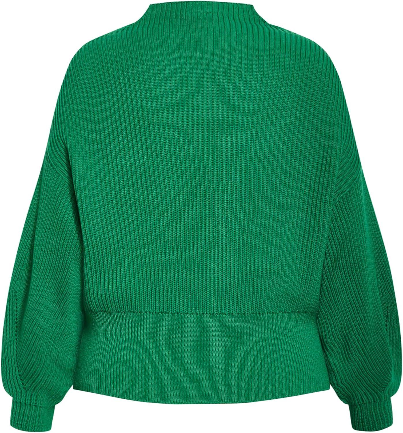 image:imageCity Chic Womens Plus Size Sweater Angel SleeveGreenstone