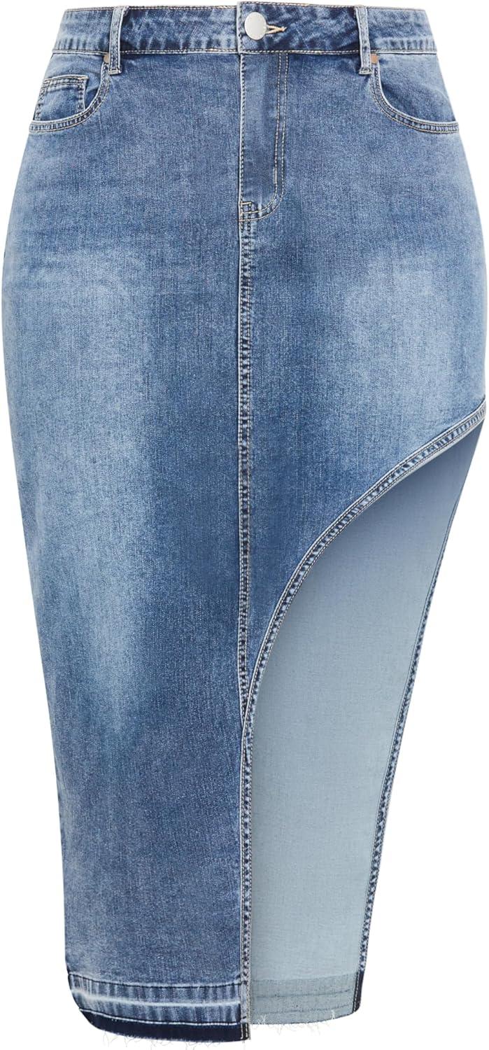image:imageCity Chic Womens Skirt RemiLight Wash
