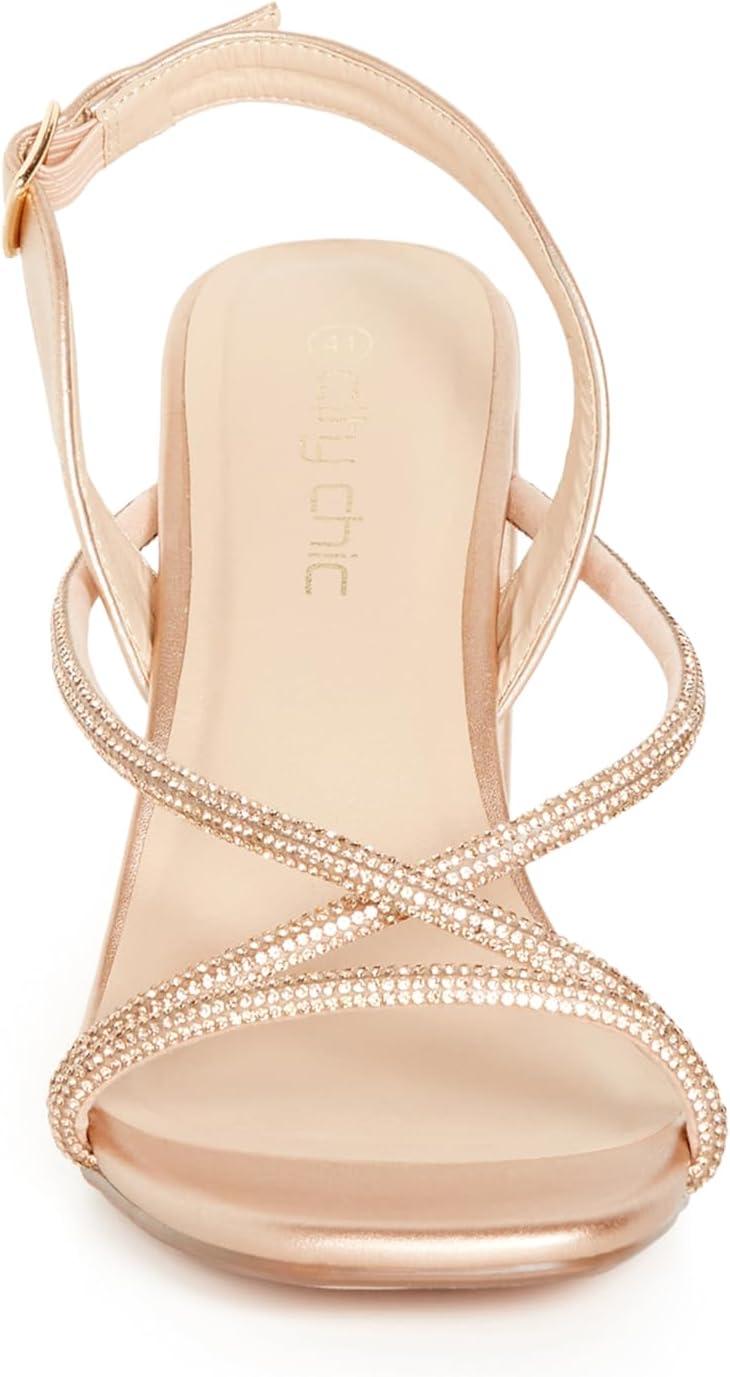 image:imageCity Chic Womens Sparkle Glitz HeelChampagne