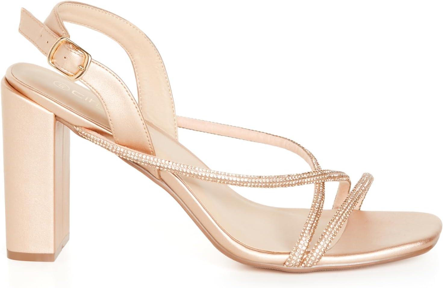 image:imageCity Chic Womens Sparkle Glitz HeelChampagne