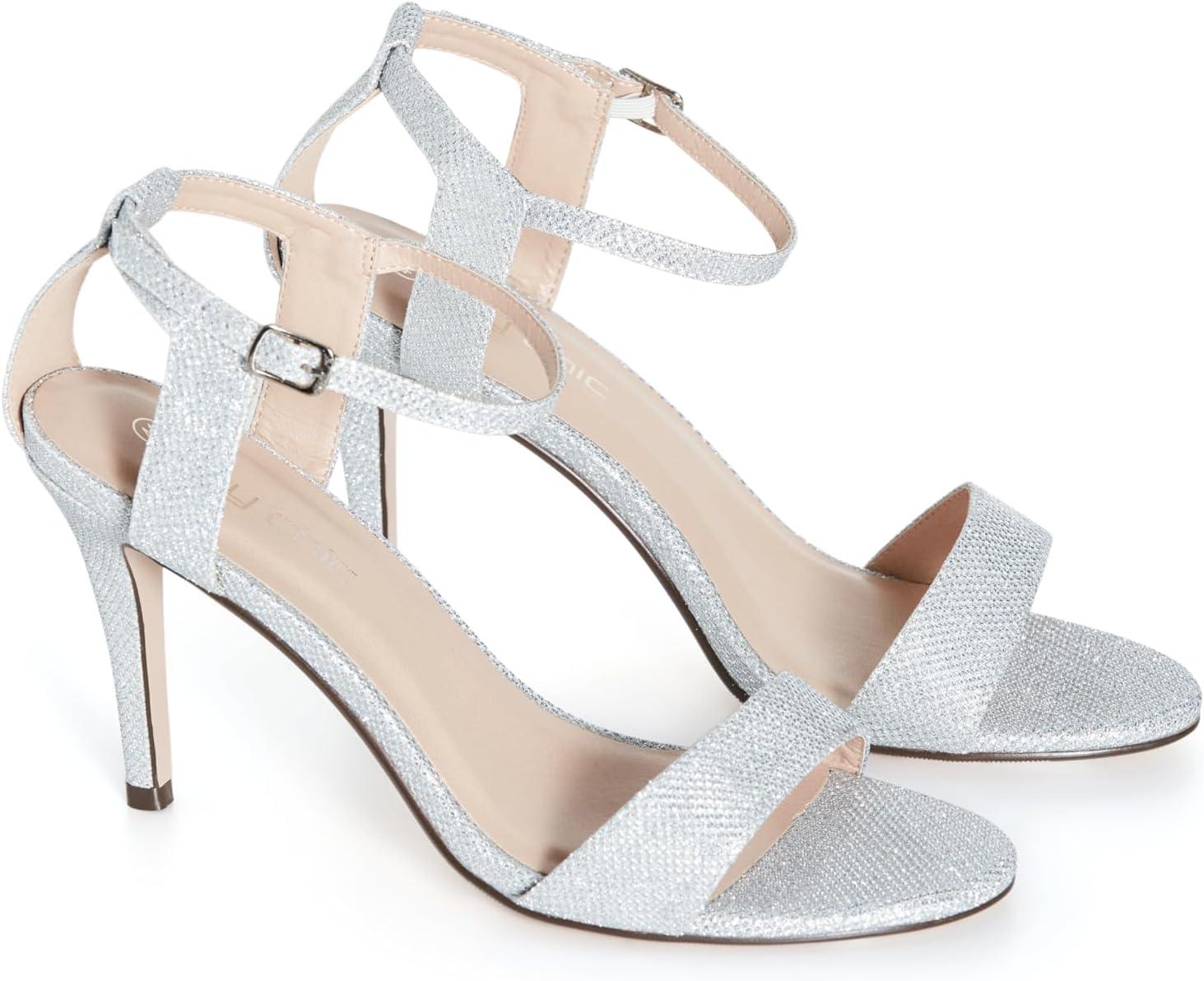 image:imageCity Chic Womens Wide FIT Dressy Danielle Heel BlackSilver