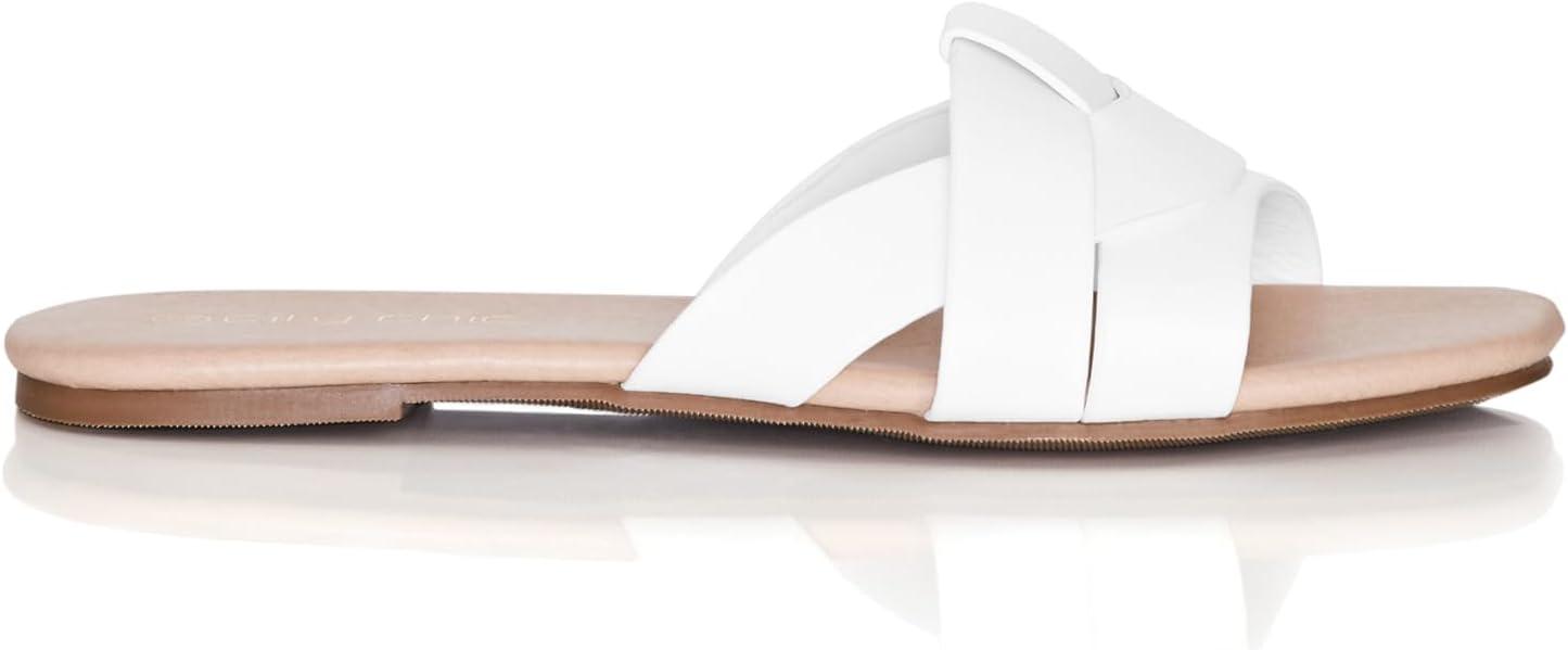 image:imageCity Chic Womens Wide FIT Spark SlideWhite