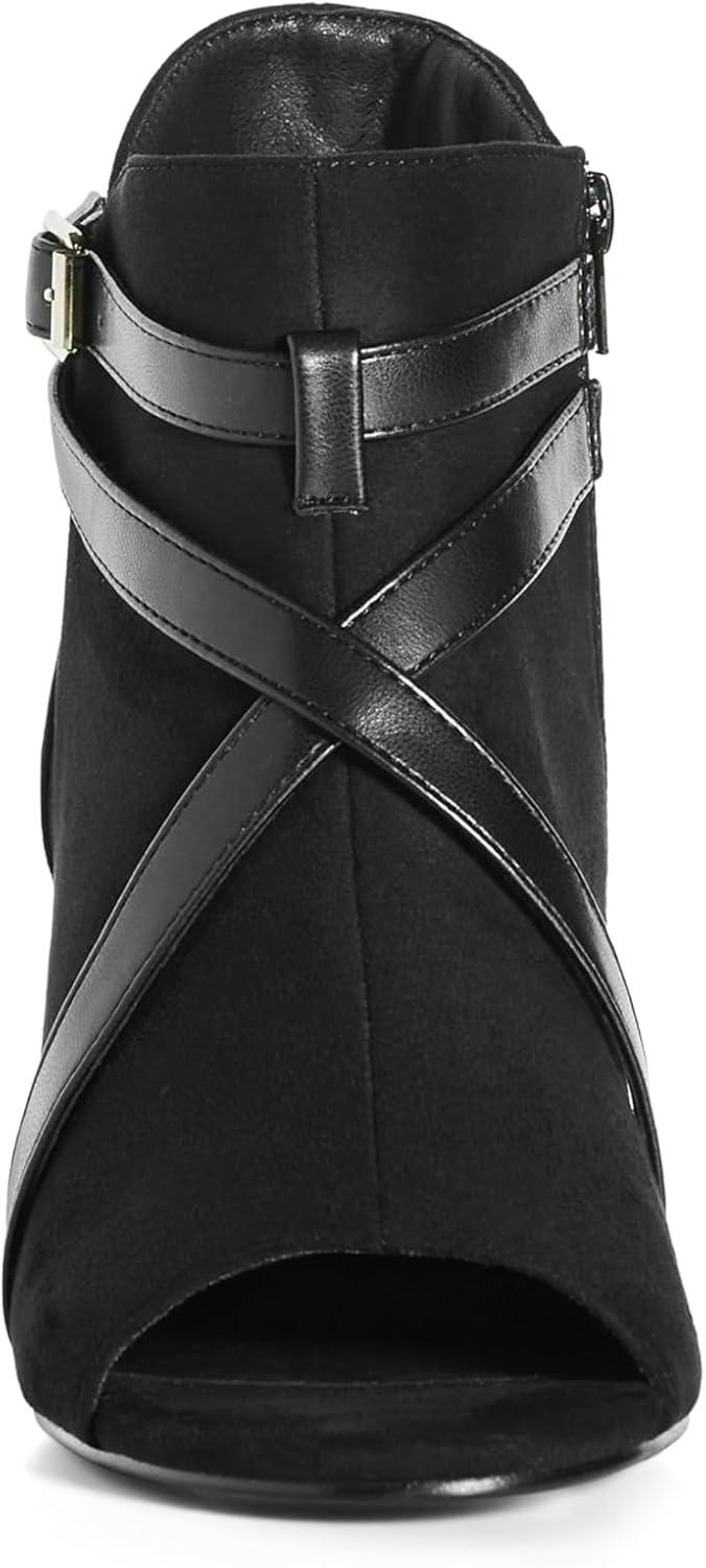 image:imageCity Chic Womens Wide Fit Carrie Shootie SandalBlack