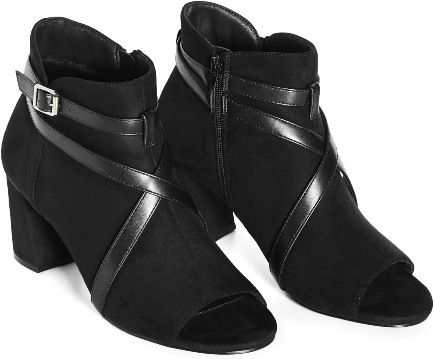 image:imageCity Chic Womens Wide Fit Carrie Shootie SandalBlack