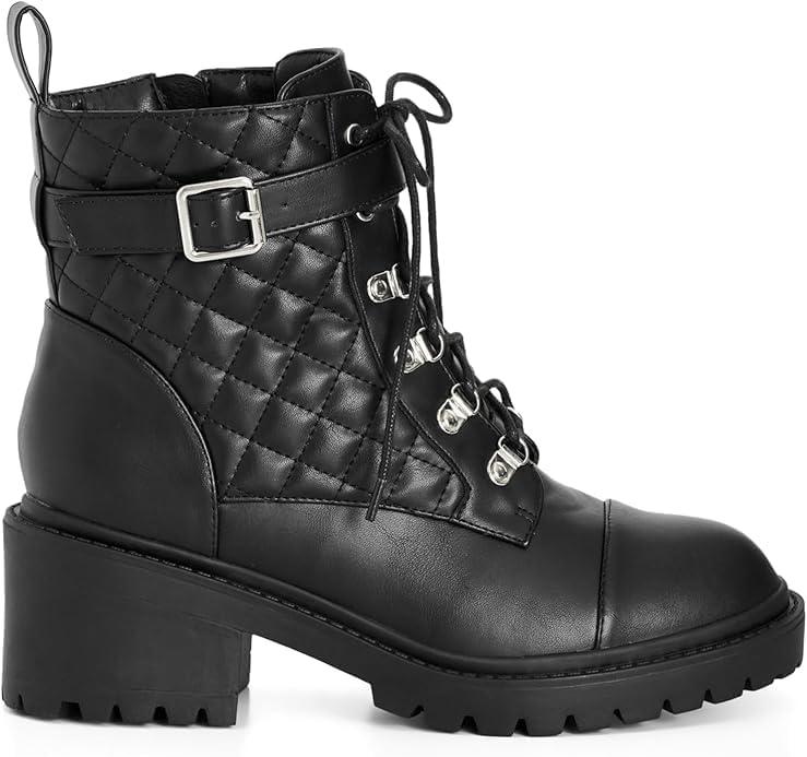 image:imageCity Chic womens Wide Fit Sutton Ankle BootBlack