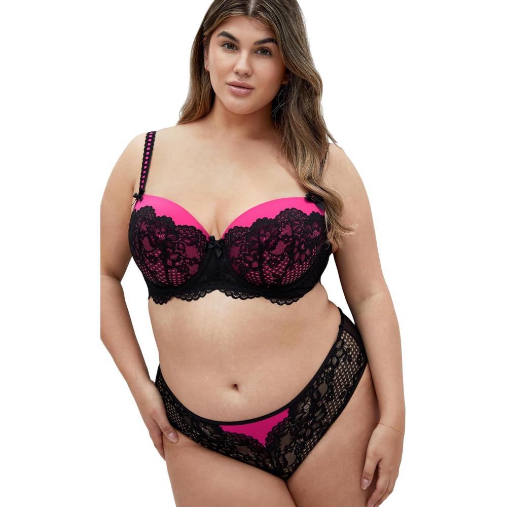 image:imageCity Chic Leyla Contour Bra WomensHot Pink