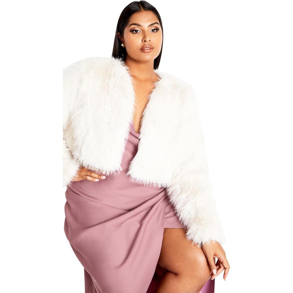 image:imageCity Chic Plus Size Jacket Angelica JacketOat