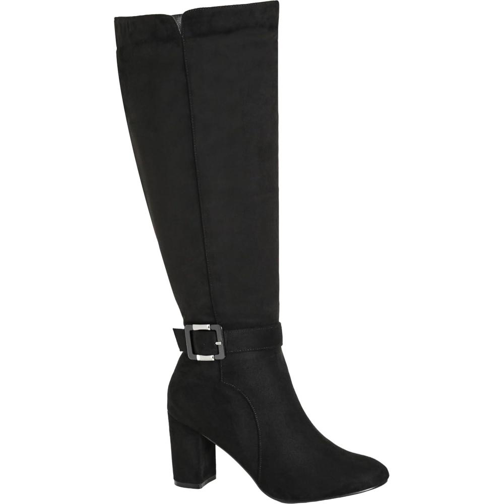 image:imageCity Chic Wide Fit Kourt Knee BootBlack