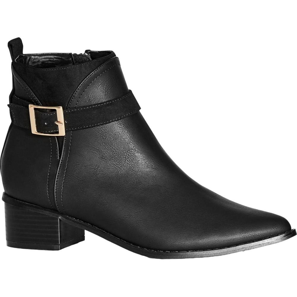 image:imageCity Chic Womens Ankle BootWide Fit MicahBlack