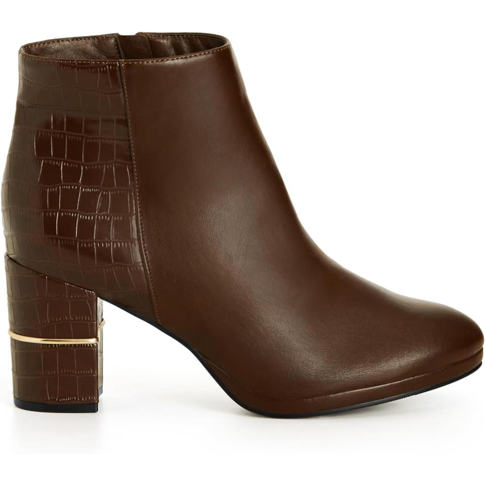 image:imageCity Chic Womens Ankle Boots  EmeryChocolate