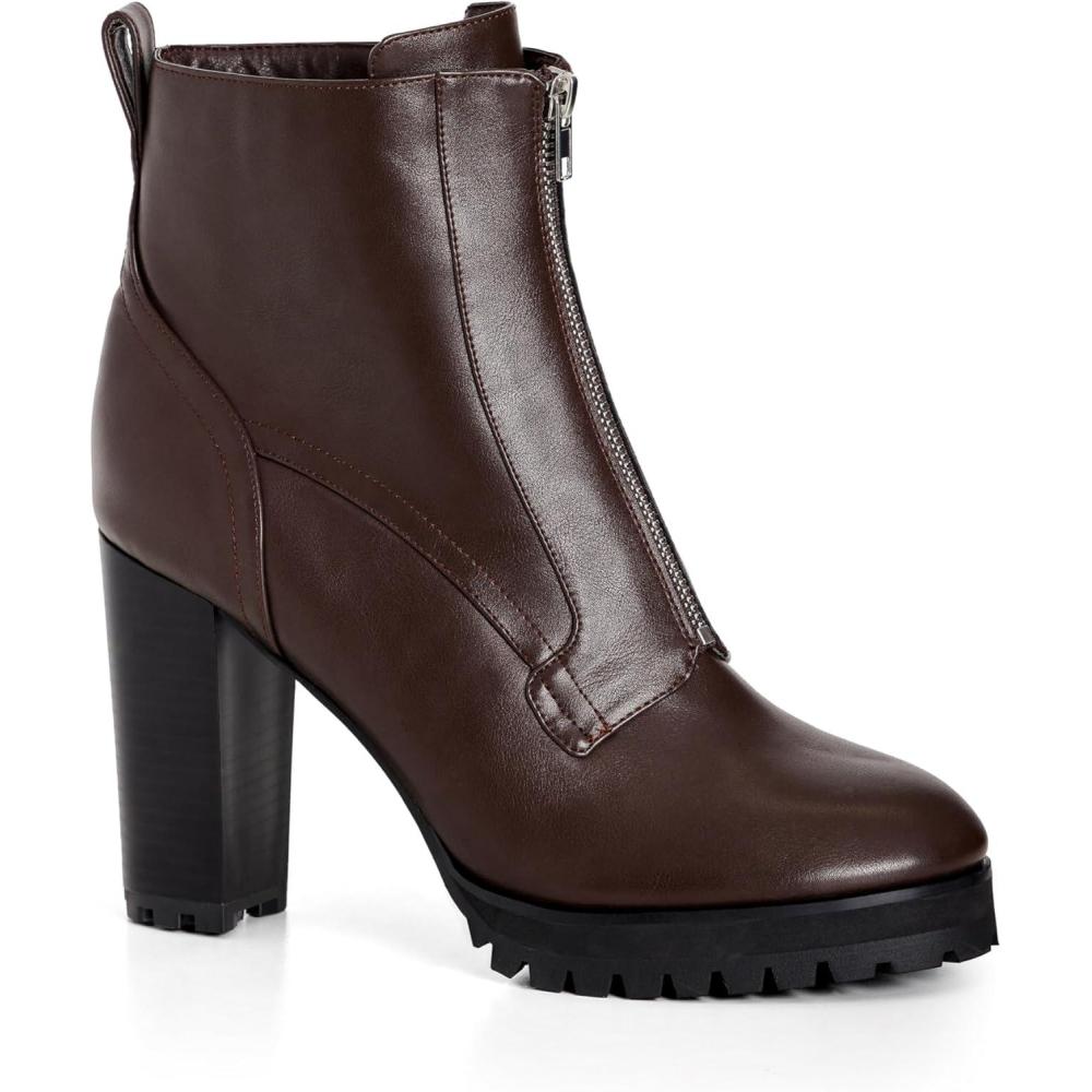 image:imageCity Chic Womens Ankle Boots  MeadowChocolate