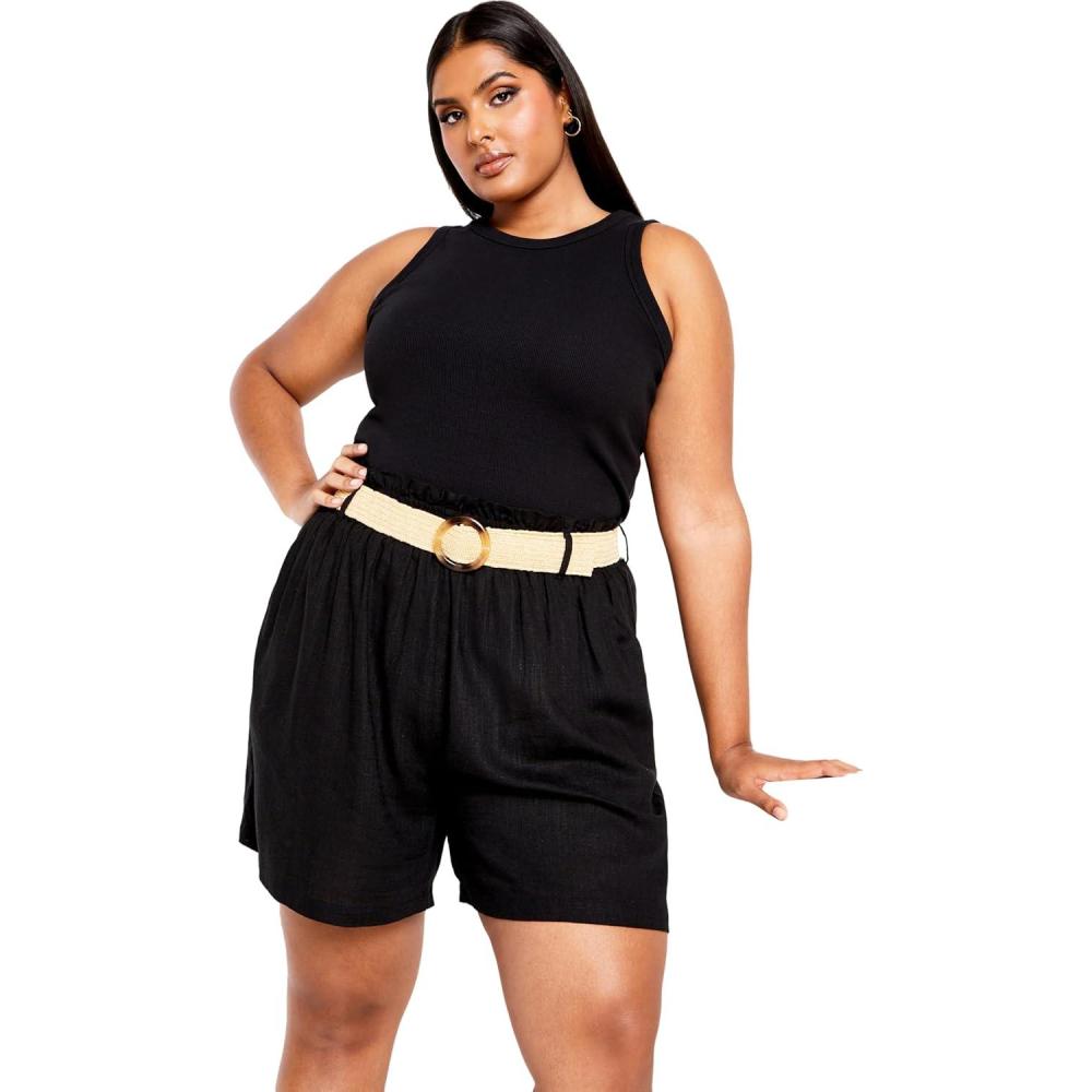 image:imageCity Chic Womens Apparel Womens Kara ShortBlack
