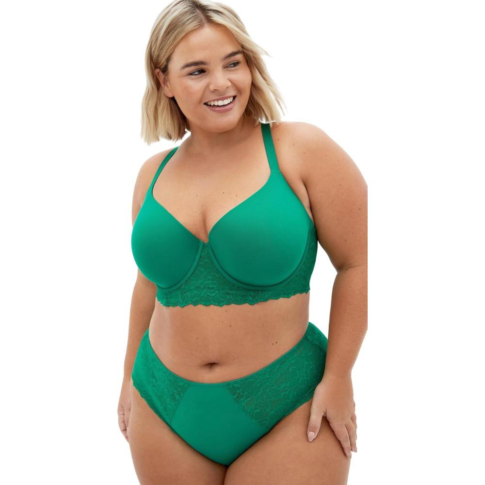 image:imageCity Chic Womens Bra  Gemma Contour LonglineKelly Green