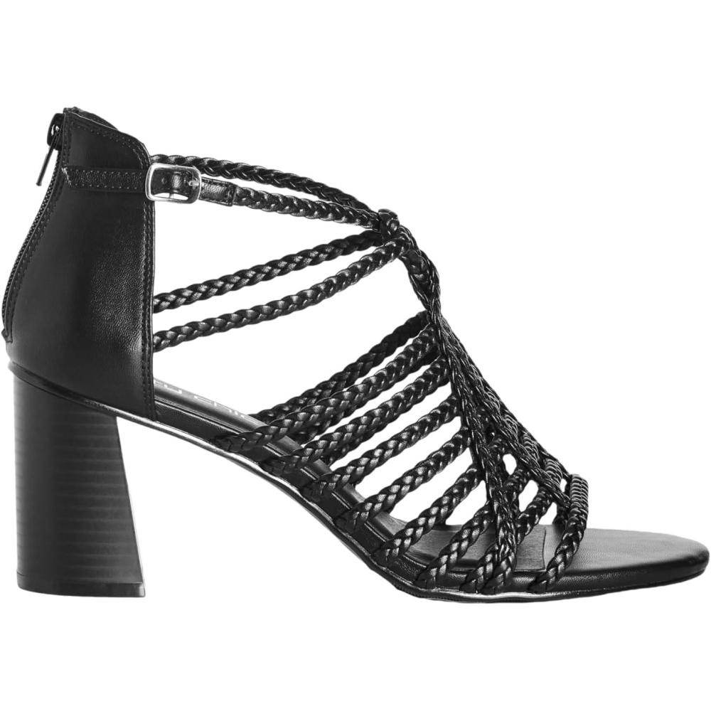image:imageCity Chic Womens Heel WIDE FIT Braided MidaBlack