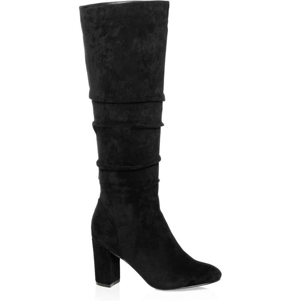 image:imageCity Chic Womens Knee Boots SuedeBlack