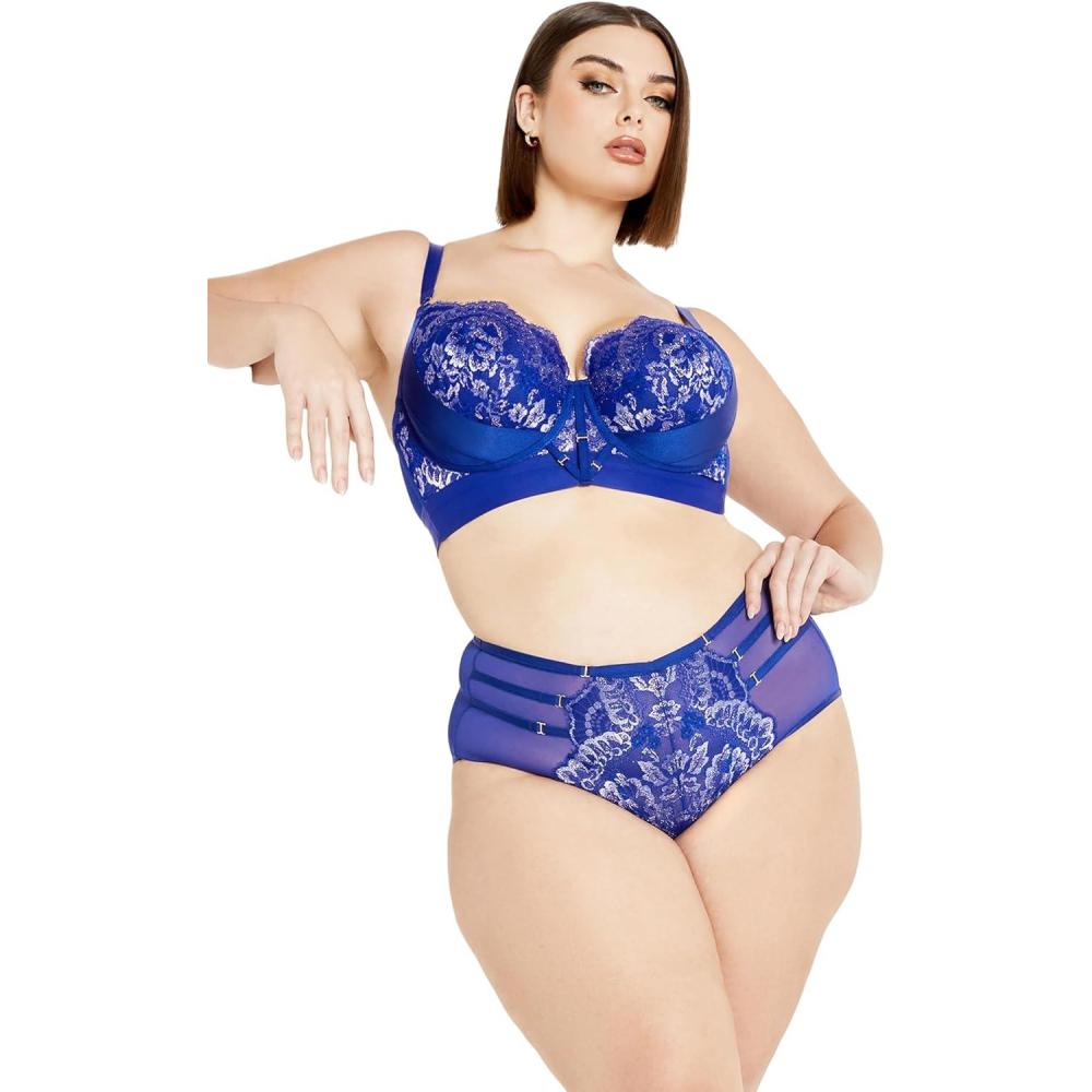 image:imageCity Chic Womens Plus Size Alexis Shorty BlushCobalt Blue