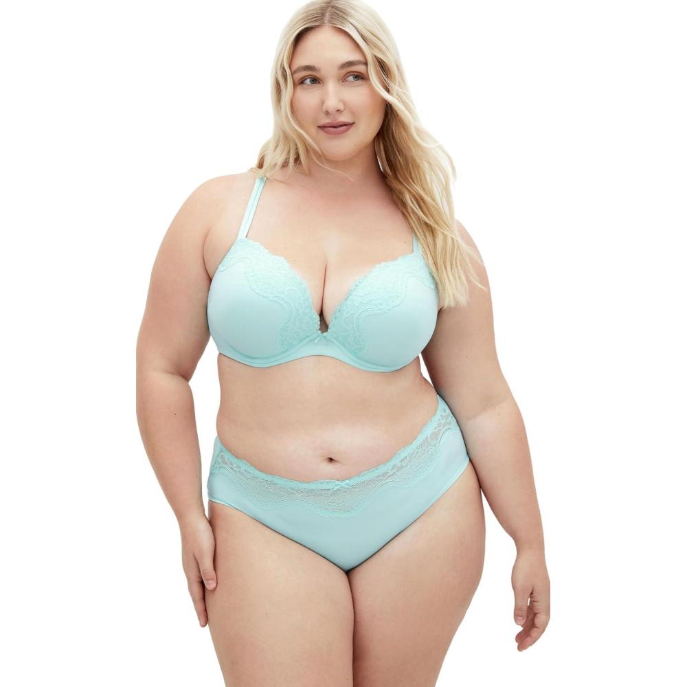 image:imageCity Chic Womens Plus Size Bra  Adore Push UpIced Aqua