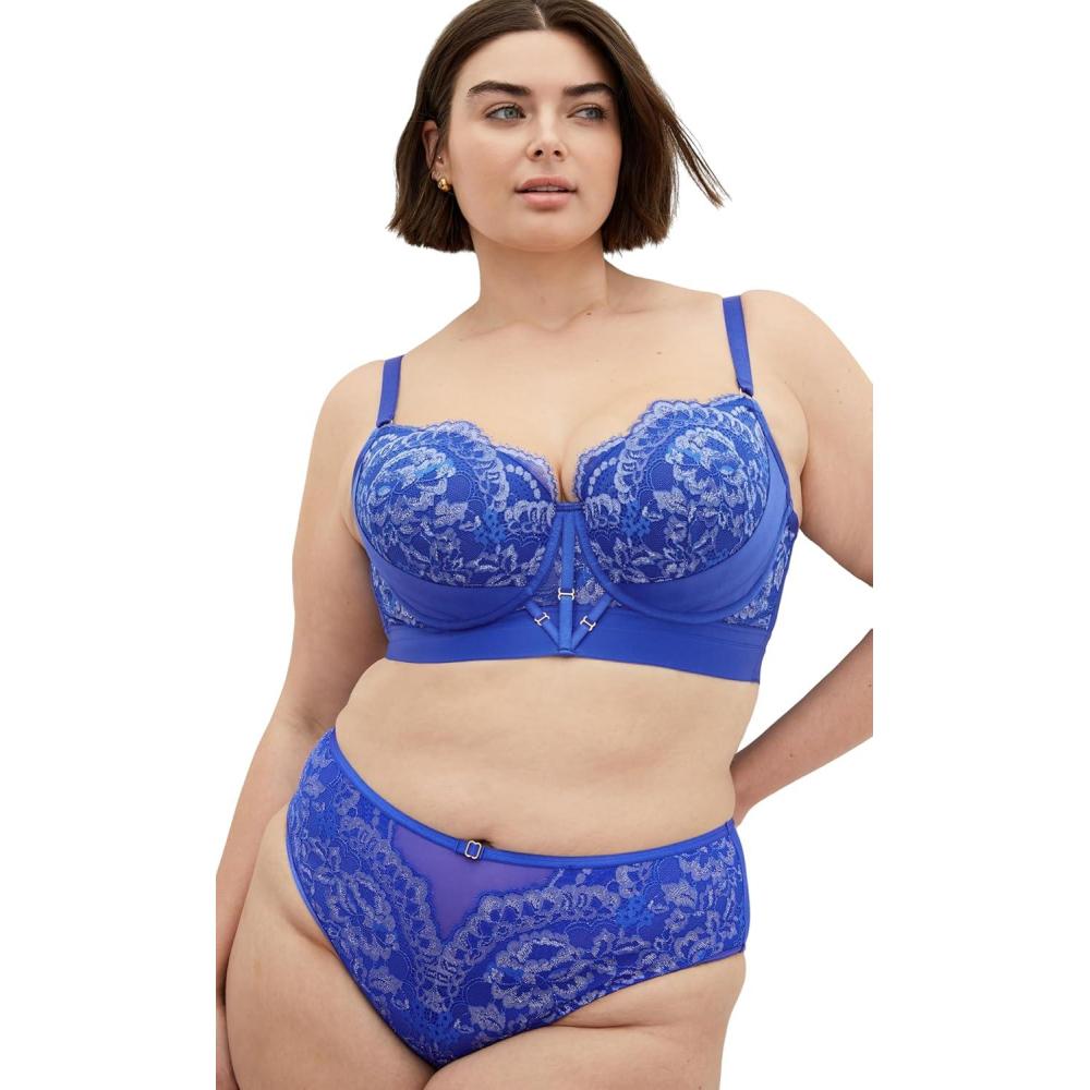 image:imageCity Chic Womens Plus Size Bra  Alexis Contour LonglineElectric Blue