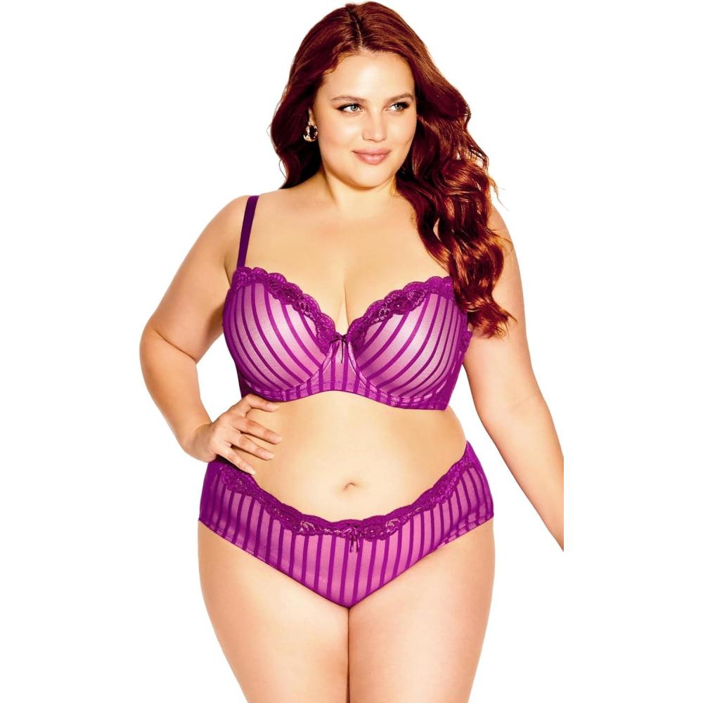 image:imageCity Chic Womens Plus Size Bra  Fifi ContourMagenta