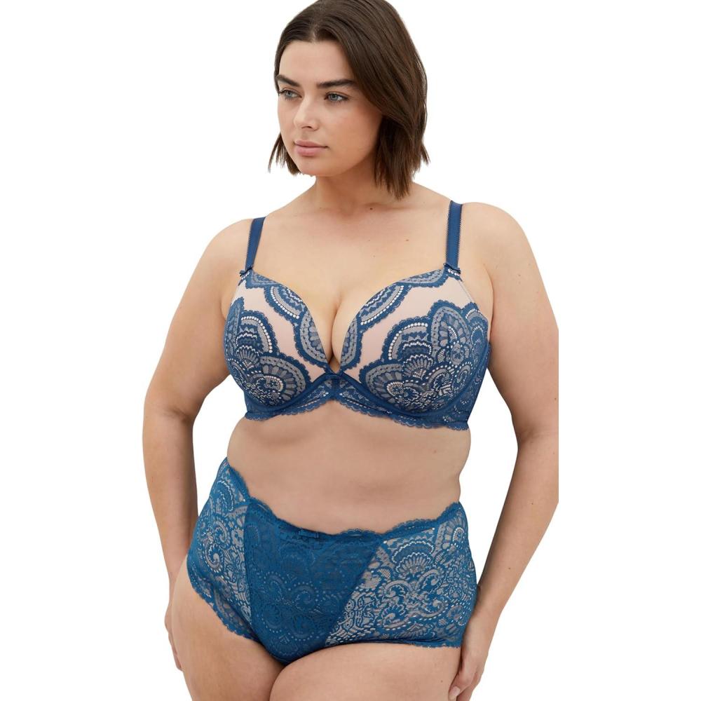 image:imageCity Chic Womens Plus Size Bra  Ophelia Push UpLagoon