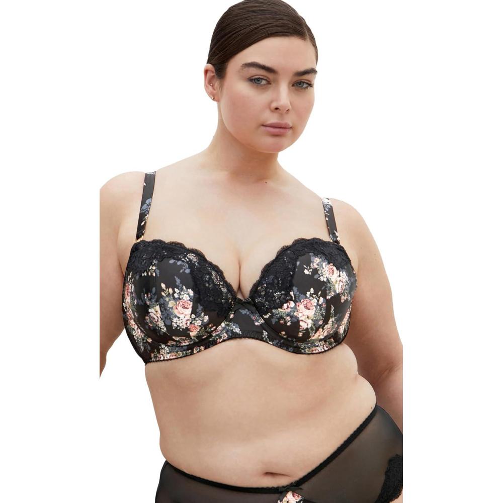 image:imageCity Chic Womens Plus Size Bra  Romy Print UpliftBlack Floral