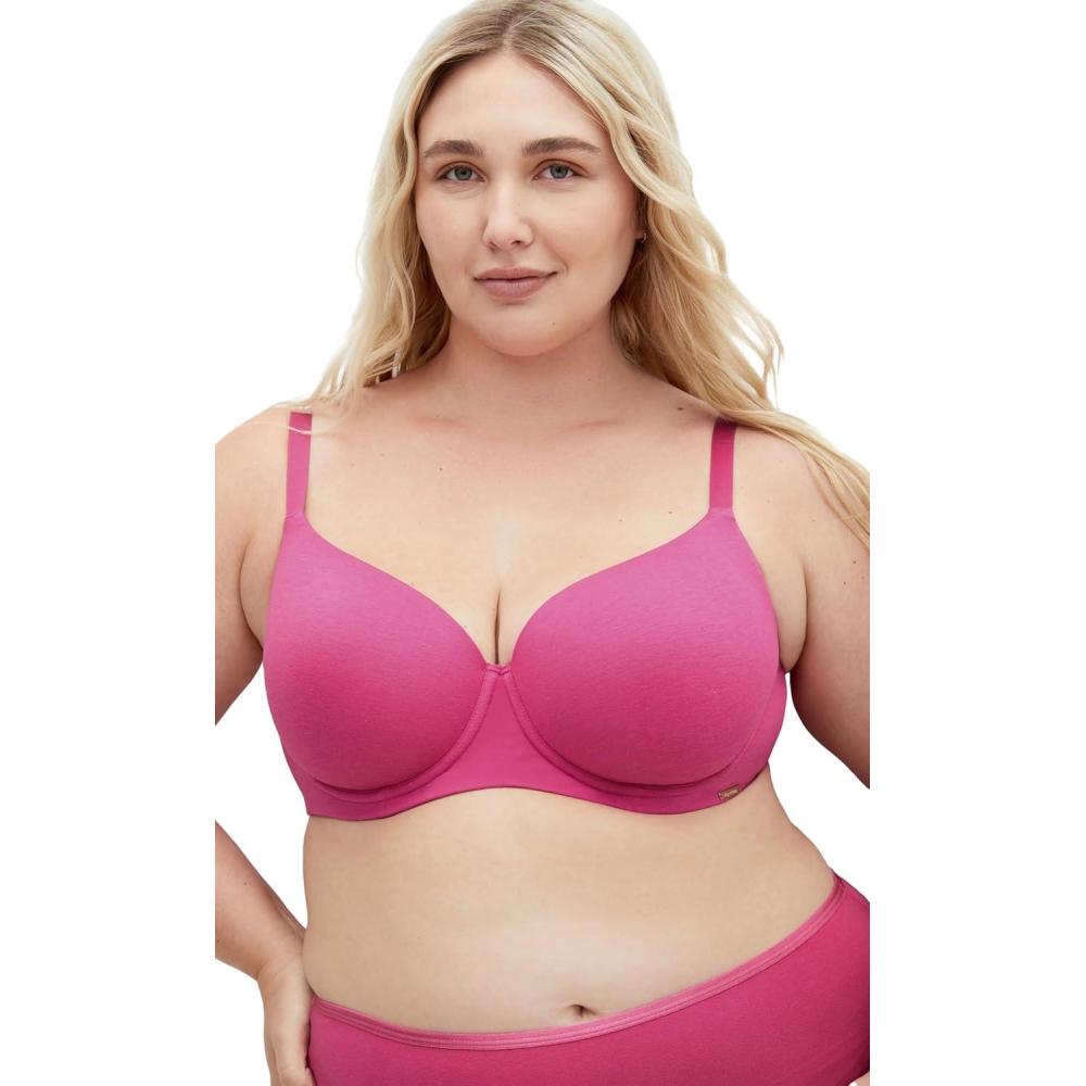 image:imageCity Chic Womens Plus Size Bra  Smooth amp Chic Cotton TShirtRaspbery Rose