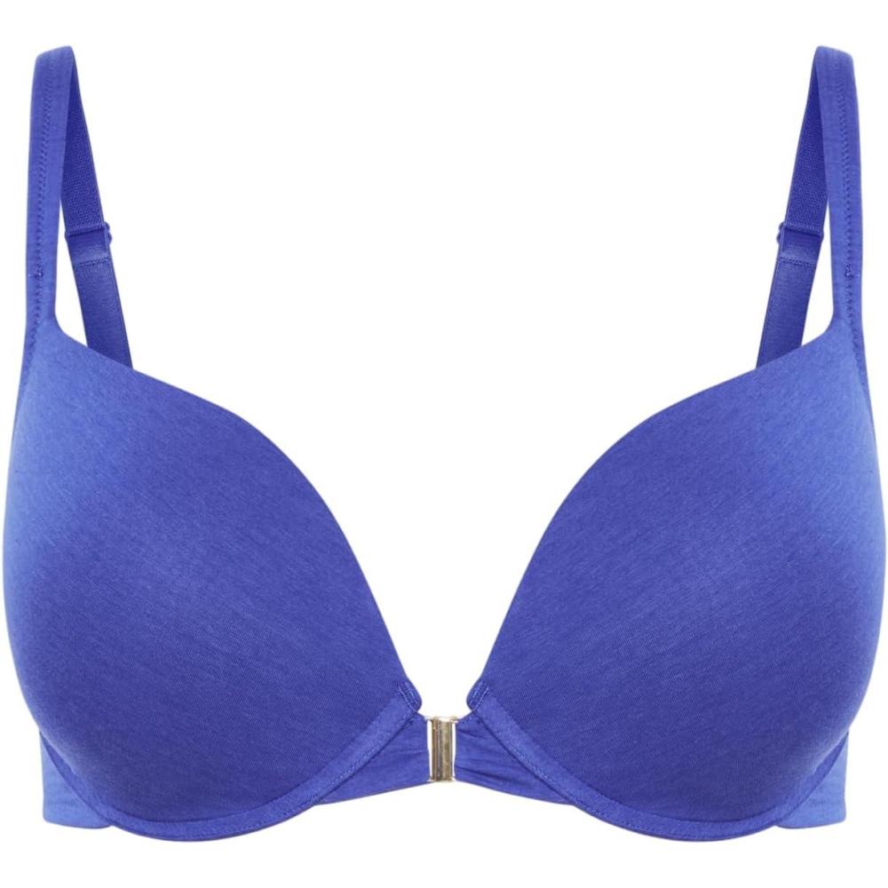 image:imageCity Chic Womens Plus Size Bra  Smooth amp Chic Front Close Cotton Push UpDazzling Blue