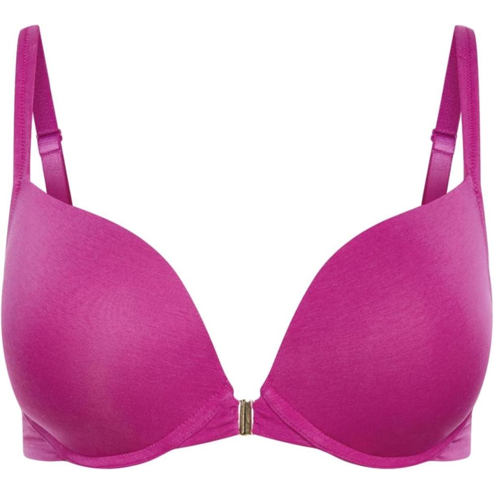 image:imageCity Chic Womens Plus Size Bra  Smooth amp Chic Front Close Cotton Push UpMagenta
