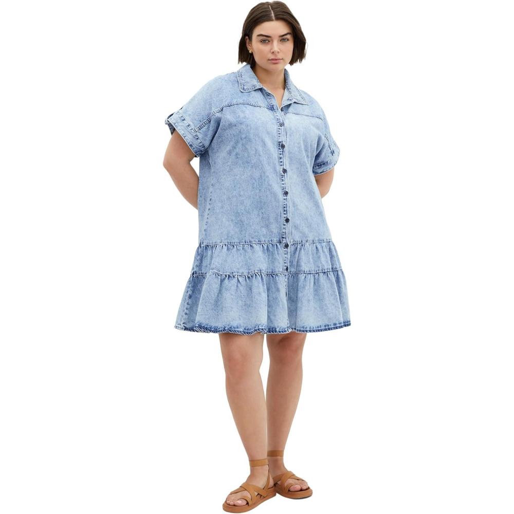 image:imageCity Chic Womens Plus Size Dress Denim LaylaDenim Light