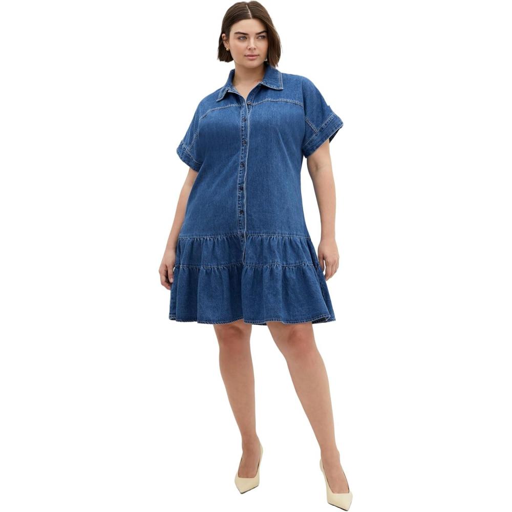 image:imageCity Chic Womens Plus Size Dress Denim LaylaMid Denim