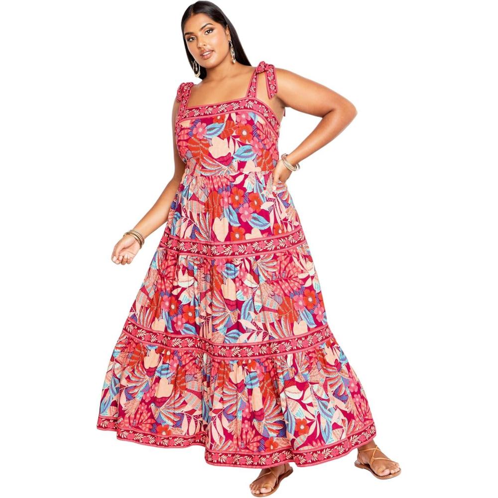 image:imageCity Chic Womens Plus Size DressParadiso PrintParidiso