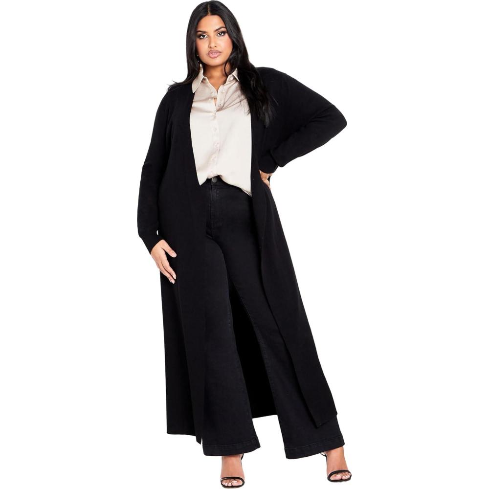 image:imageCity Chic Womens Plus Size Goldie CardiganBlack