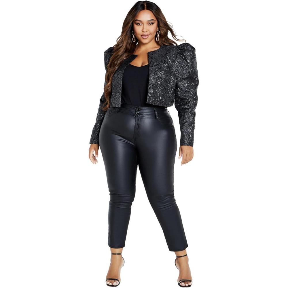 image:imageCity Chic Womens Plus Size Jacket AnaAnimal Print