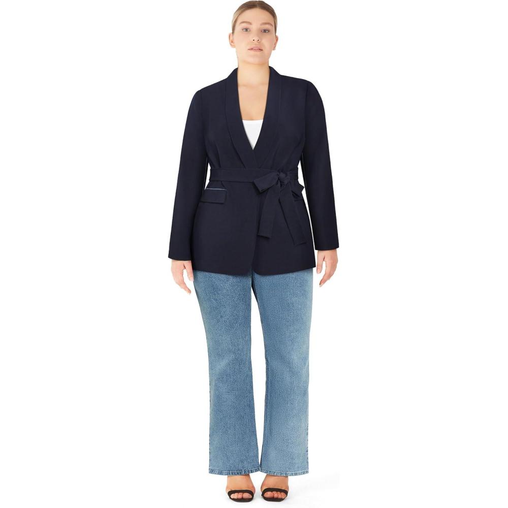 image:imageCity Chic Womens Plus Size Jacket  Belted SorayaNavy