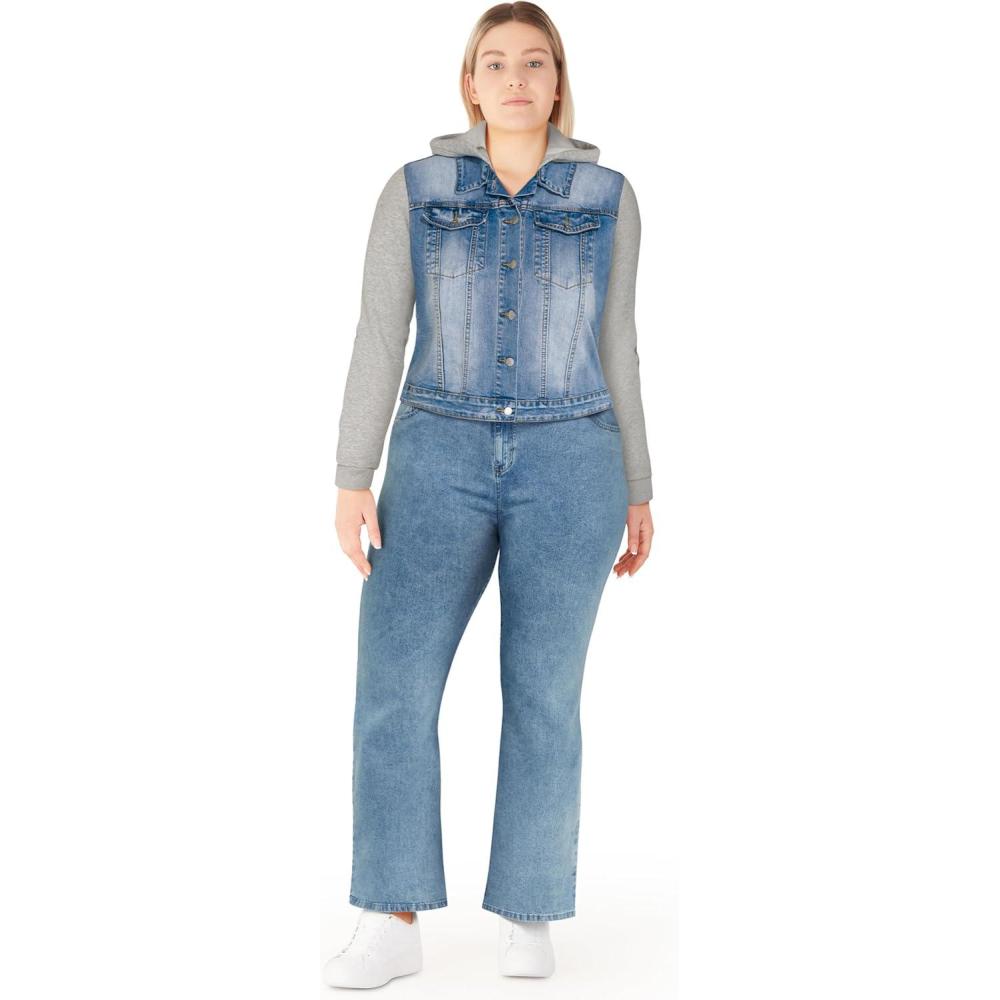 image:imageCity Chic Womens Plus Size Jacket CarmenLight Wash